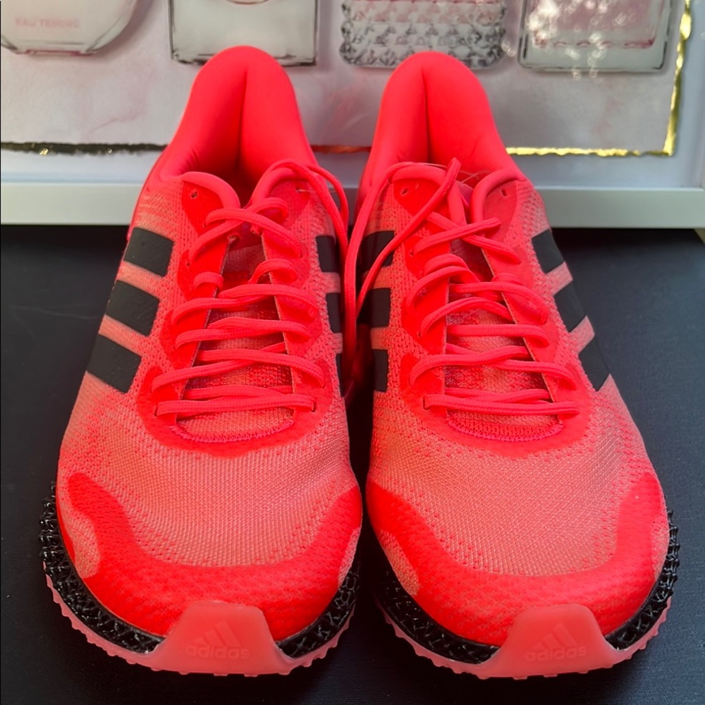 Adidas MEN Neon Pink and Black Sneaker SIZE 9 NWT - Picture 2 of 4